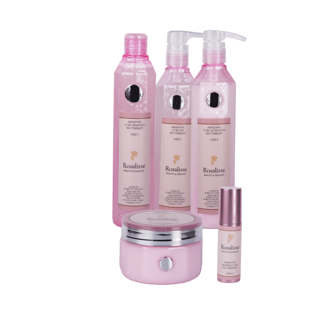 Kit Amazonic curl therapy (Shampoo + Mask + Gel + Activator + Balming)