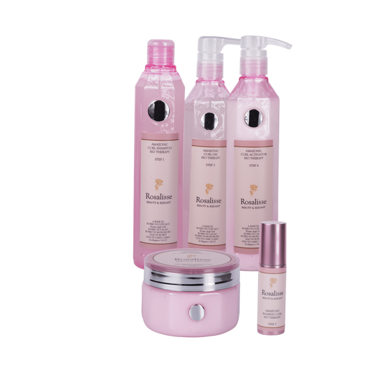 Kit Amazonic curl therapy (Shampoo + Mask + Gel + Activator + Balming)