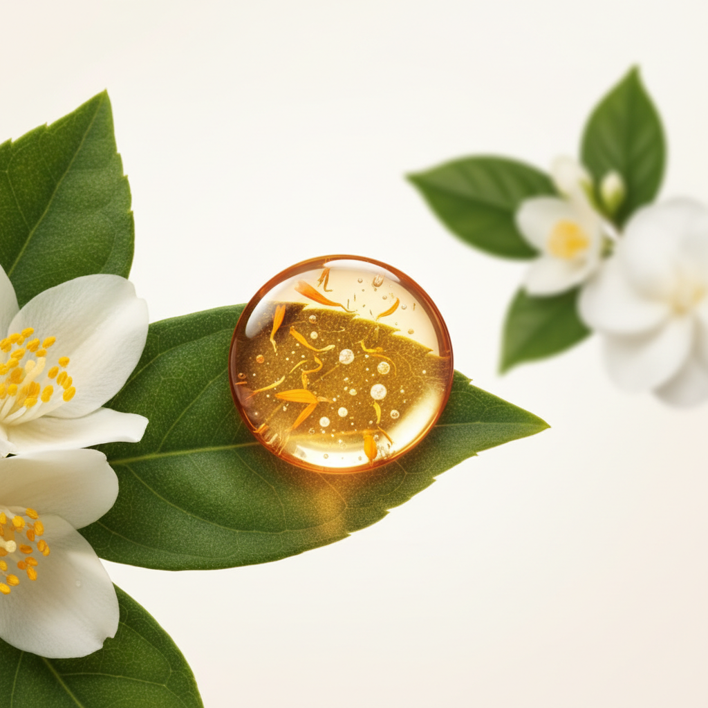 Olio haircare realistico